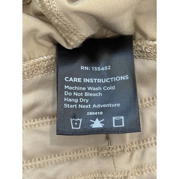 Free Fly Womens Lightweight Pants Drawstring Straight-Leg Comfort Tan Size L - Picture 7 of 7